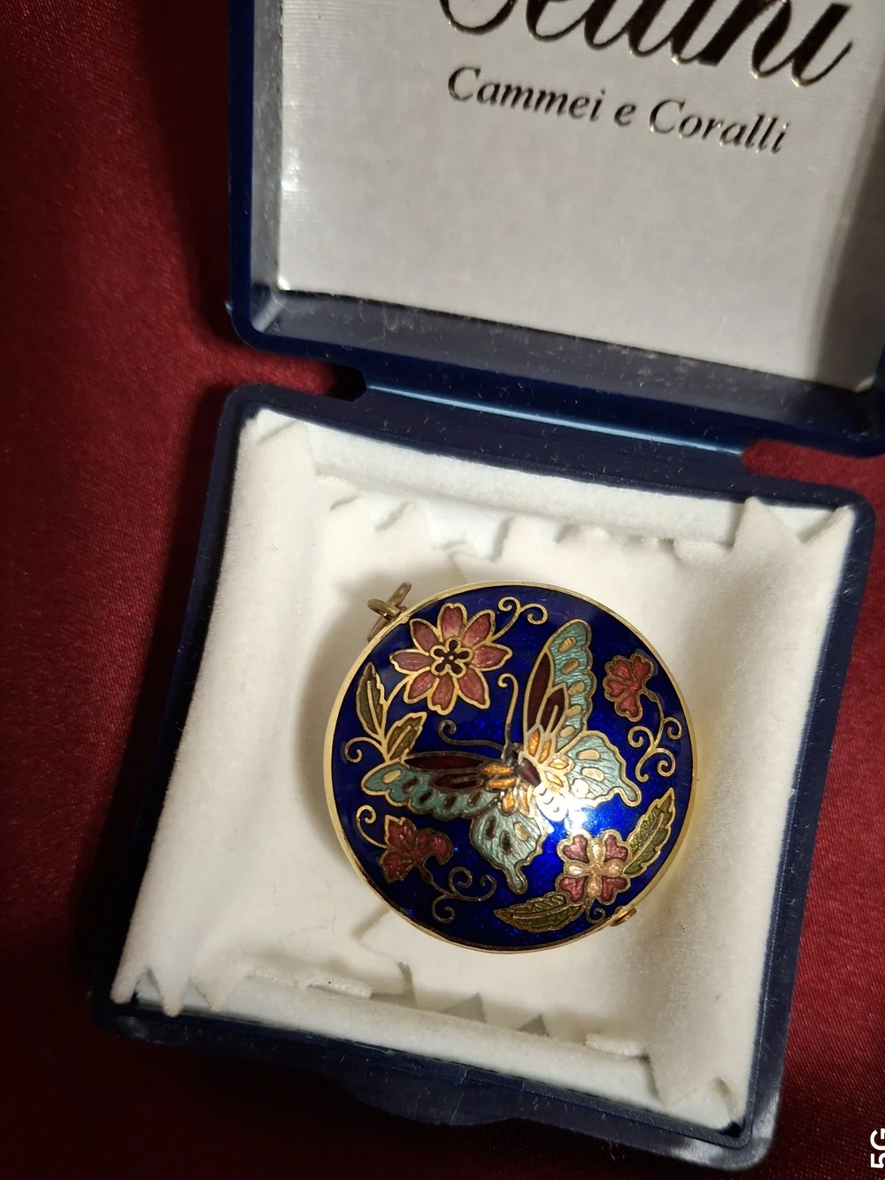 Cellini blue enamel
